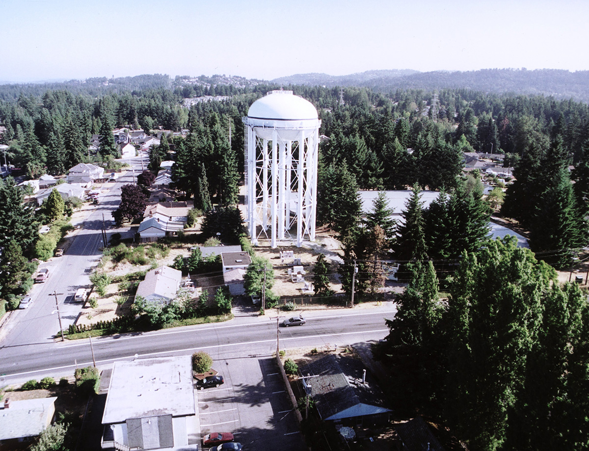 Water tower repairs borrow on building technology Reid Middleton